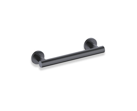 Barre d'appui pour personnes en situation de handicap, Ø 32, droite, PREMIUM - 30 cm / acier inoxydable noir mat