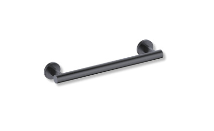 Barre d'appui pour personnes en situation de handicap, Ø 32, droite, PREMIUM - 40 cm / acier inoxydable noir mat