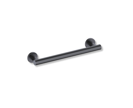 Barre d'appui pour personnes en situation de handicap, Ø 32, droite, PREMIUM - 40 cm / acier inoxydable noir mat