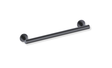 Barre d'appui pour personnes en situation de handicap, Ø 32, droite, PREMIUM - 50 cm / acier inoxydable noir mat