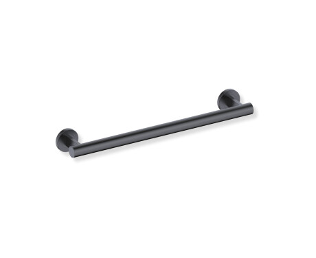 Barre d'appui pour personnes en situation de handicap, Ø 32, droite, PREMIUM - 50 cm / acier inoxydable noir mat