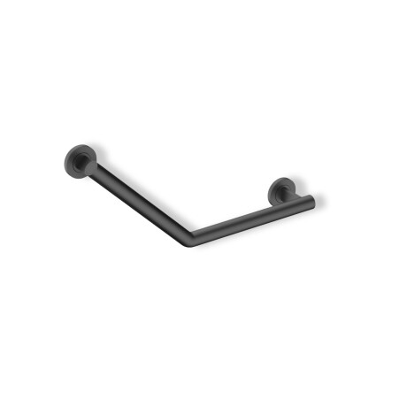 Barre d'appui pour personnes en situation de handicap, Ø 32, à angle de 135°, PREMIUM / acier inoxydable noir mat #1