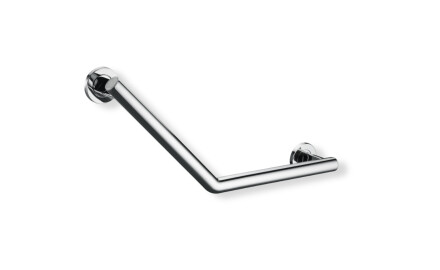 Barre d'appui pour personnes en situation de handicap, Ø 32, à angle de 135°, PREMIUM / acier inoxydable poli