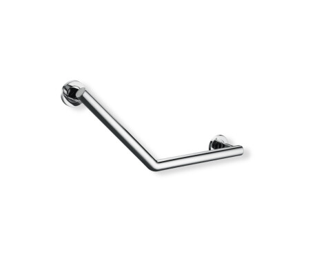 Barre d'appui pour personnes en situation de handicap, Ø 32, à angle de 135°, PREMIUM / acier inoxydable poli