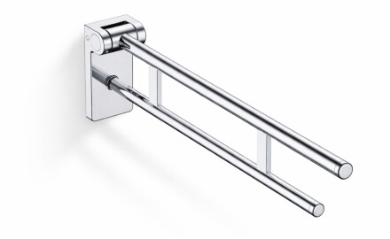 Barre d'appui pour personnes en situation de handicap, Ø 32, rabattable, modèle PREMIUM - 80 cm / acier inoxydable poli