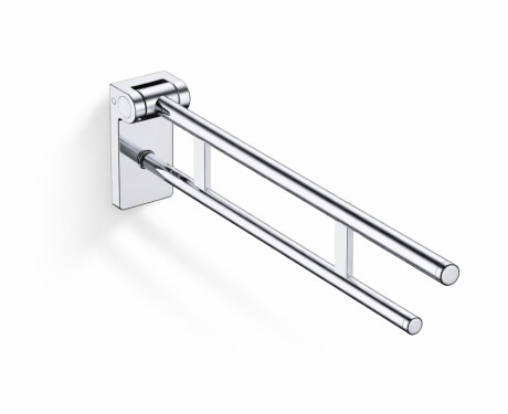 Barre d'appui pour personnes en situation de handicap, Ø 32, rabattable, modèle PREMIUM - 80 cm / acier inoxydable poli