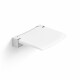 Siège de douche pliable / blanc mat, chrome #1