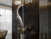 Miroir de salle de bains LED de forme irrégulière S221 #3