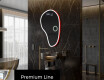 Miroir de salle de bains LED de forme irrégulière S222 #4