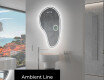 Miroir de salle de bains LED de forme irrégulière S223 #3