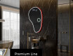 Miroir de salle de bains LED de forme irrégulière S223 #4