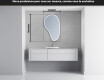 Miroir de salle de bains LED de forme irrégulière S223 #5