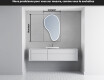 Miroir de salle de bains LED de forme irrégulière S223 #4