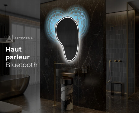 Miroir de salle de bains LED de forme irrégulière S223 #6
