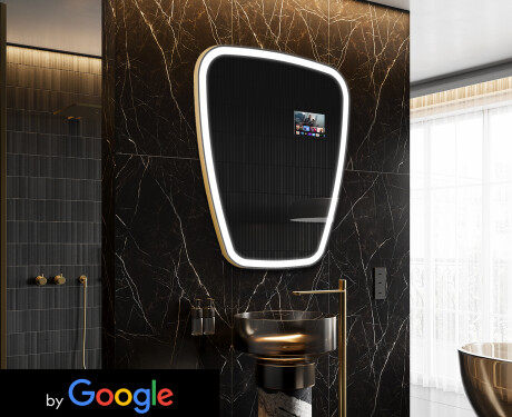 Miroir irrégulier salle de bain SMART Z222 Google