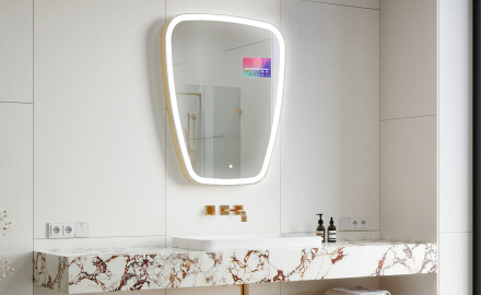 Miroir irrégulier salle de bain SMART Z222 Google