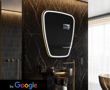 Miroir irrégulier salle de bain SMART Z223 Google
