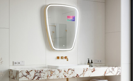 Miroir irrégulier salle de bain SMART Z223 Google