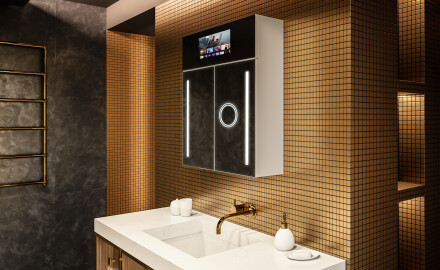 Smart Armoire De Toilette À Miroir Lumineux - L02 Sarah 66,5 x 72cm