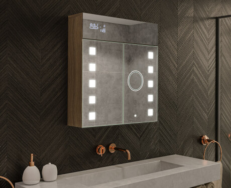Armoire De Toilette À Miroir Lumineux - L03 Emily 66,5 x 72cm