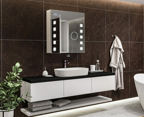 Armoire De Toilette À Miroir Lumineux - L03 Emily 66,5 x 72cm #11