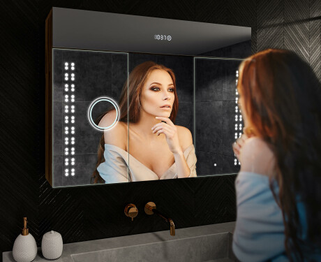 Armoire De Toilette À Miroir Lumineux - L55 Emily 100 x 72cm #9