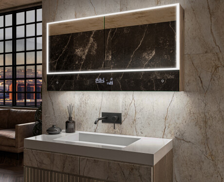 Armoire Salle De Bain Miroir Lily - 2 Portes 100 x 72,5cm