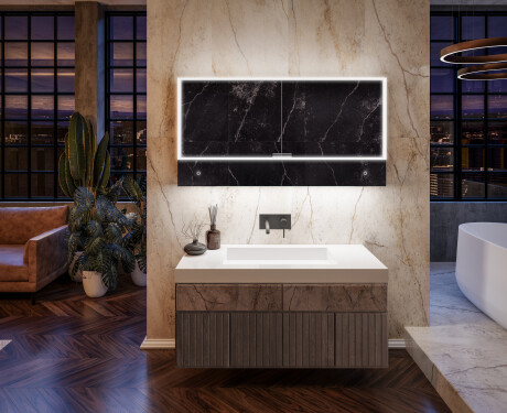 Armoire Salle De Bain Miroir Lily - 2 Portes 100 x 72,5cm #12