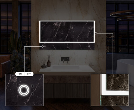 Armoire Salle De Bain Miroir Lily - 2 Portes 100 x 72,5cm #6