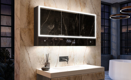 Armoire Salle De Bain Miroir Lily - 3 Portes 100 x 72,5cm