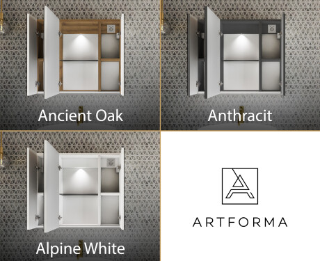 Armoire De Toilette À LED - Clara 70 x 60cm #3