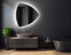 Miroir de salle de bains LED de forme irrégulière T221 #2