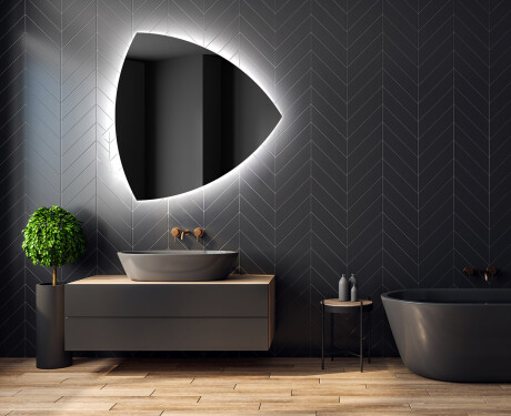 Miroir de salle de bains LED de forme irrégulière T221 #2