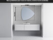 Miroir de salle de bains LED de forme irrégulière T221 #3