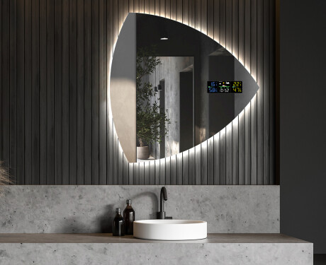 Miroir de salle de bains LED de forme irrégulière T221 #6