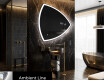 Miroir LED tryptique mural T222 #1