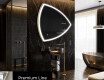 Miroir de salle de bains LED de forme irrégulière T222 #4