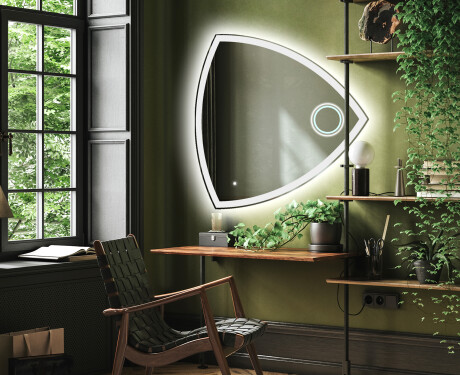 Miroir LED tryptique mural T222 #4
