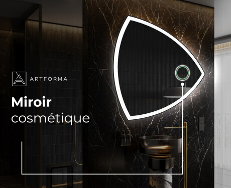 Miroir de salle de bains LED de forme irrégulière T222 #4