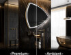Miroir de salle de bains LED de forme irrégulière T223