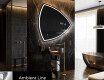 Miroir de salle de bains LED de forme irrégulière T223 #3