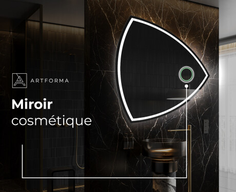 Miroir de salle de bains LED de forme irrégulière T223 #4