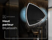 Miroir de salle de bains LED de forme irrégulière T223 #5