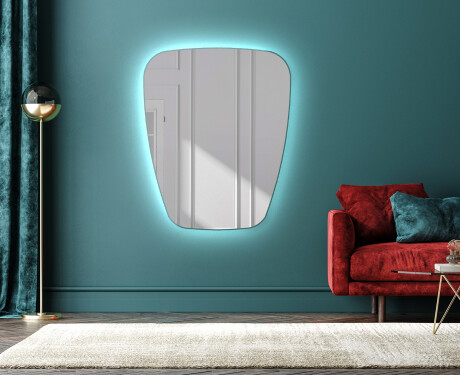 Miroir de salle de bains LED de forme irrégulière Z221