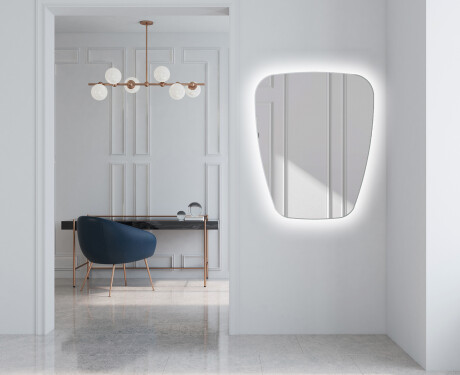 Miroir de salle de bains LED de forme irrégulière Z221 #5