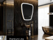 Miroir de salle de bains LED de forme irrégulière Z222 #3