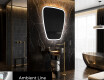 Miroir de salle de bains LED de forme irrégulière Z222 #4