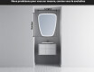 Miroir de salle de bains LED de forme irrégulière Z222 #5