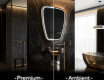 Miroir de salle de bains LED de forme irrégulière Z223