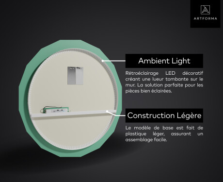 Rond Illumination LED Miroir Sur Mesure Eclairage Salle De Bain L112 #3